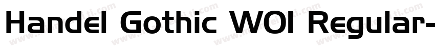 Handel Gothic W01 Regular字体转换